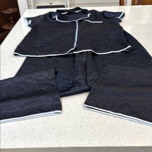 Jones New York Black Pajama Set Classic Intimates